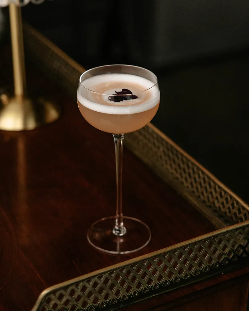 Amaretto Sour style bespoke cocktail created for a private event at Times of India
