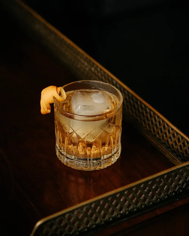 Spirit-forward bespoke cocktail at Times of India